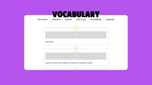 vocabulario pregunta